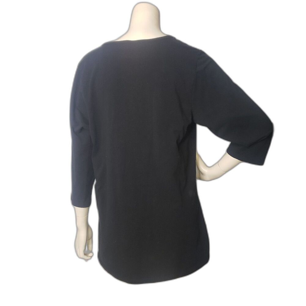 TORRID Black Zipper Tunic Top Womens Plus Size 3 - Picture 2 of 6